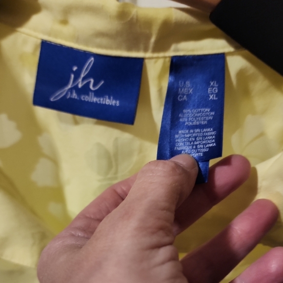 Bundle 2 Shirts- 1 Yellow Casual Button Down Shirt 1 Red-pinkish With Design - Picture 2 of 9